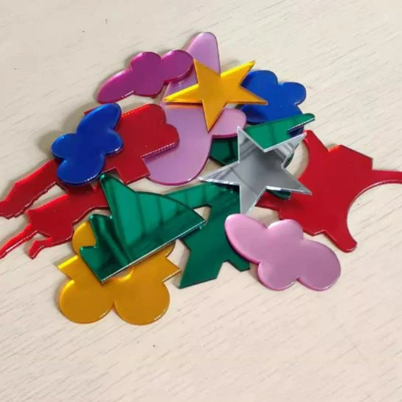 Farbige Acrylspiegelplatte 2mm 3mm, Unzerbrechliche Bruchsichere Kunststoffspiegelplatte für Wanddekoration Handwerk DIY – Detail 5