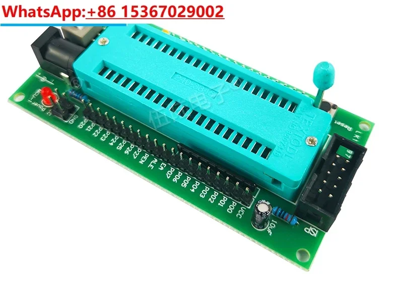 51 Microcontroller System Development Board STC89C52 AT Core  Programmer