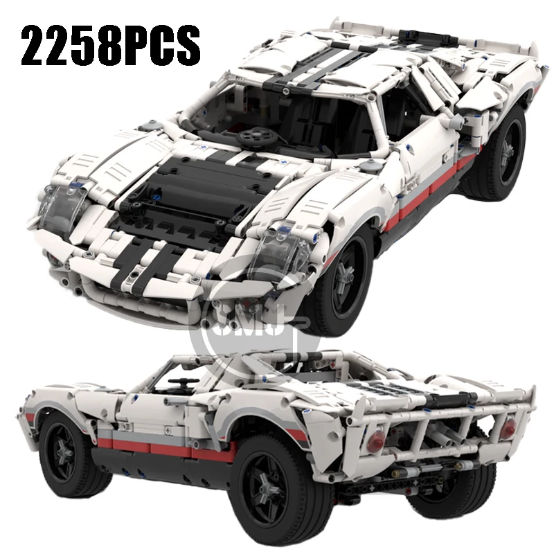 

New Moc Classic Super Racing GT40 MK I 1967 33807 Super Sport Cars Building Blocks Model Bricks Speed Champion Kid Birthday Gift