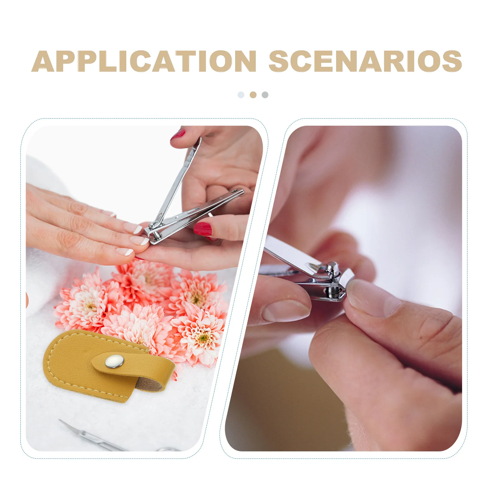 6 قطعة مقص الأظافر يغطي غمد واقية دائمة ل كماشة البشرة مانيكير أداة اكسسوارات مستلزمات صالون الأظافر #1