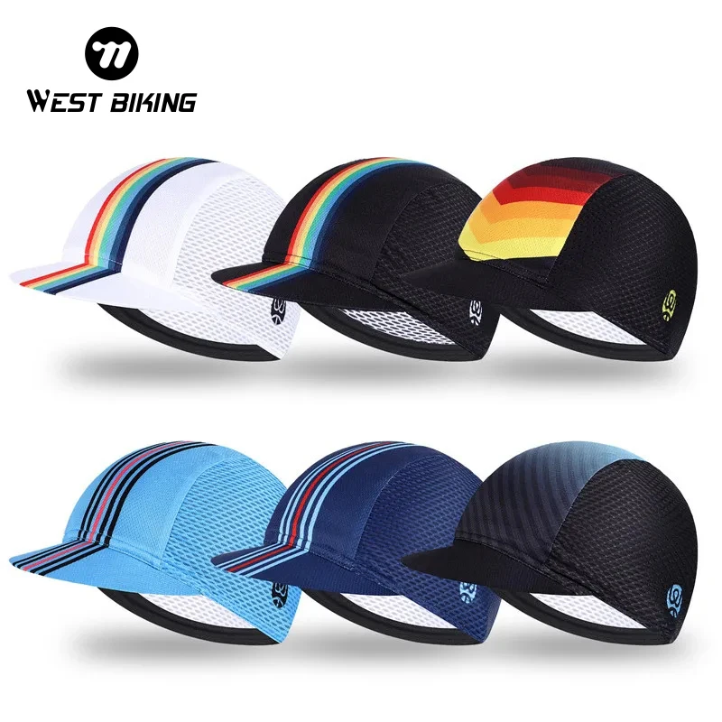 Summer Cycling Caps Ice Silk Anti-UV Hat Outdoor Sports Cap Helmet Liner Hat Road Bike Mountain Bike Men Women Cycling Equipment