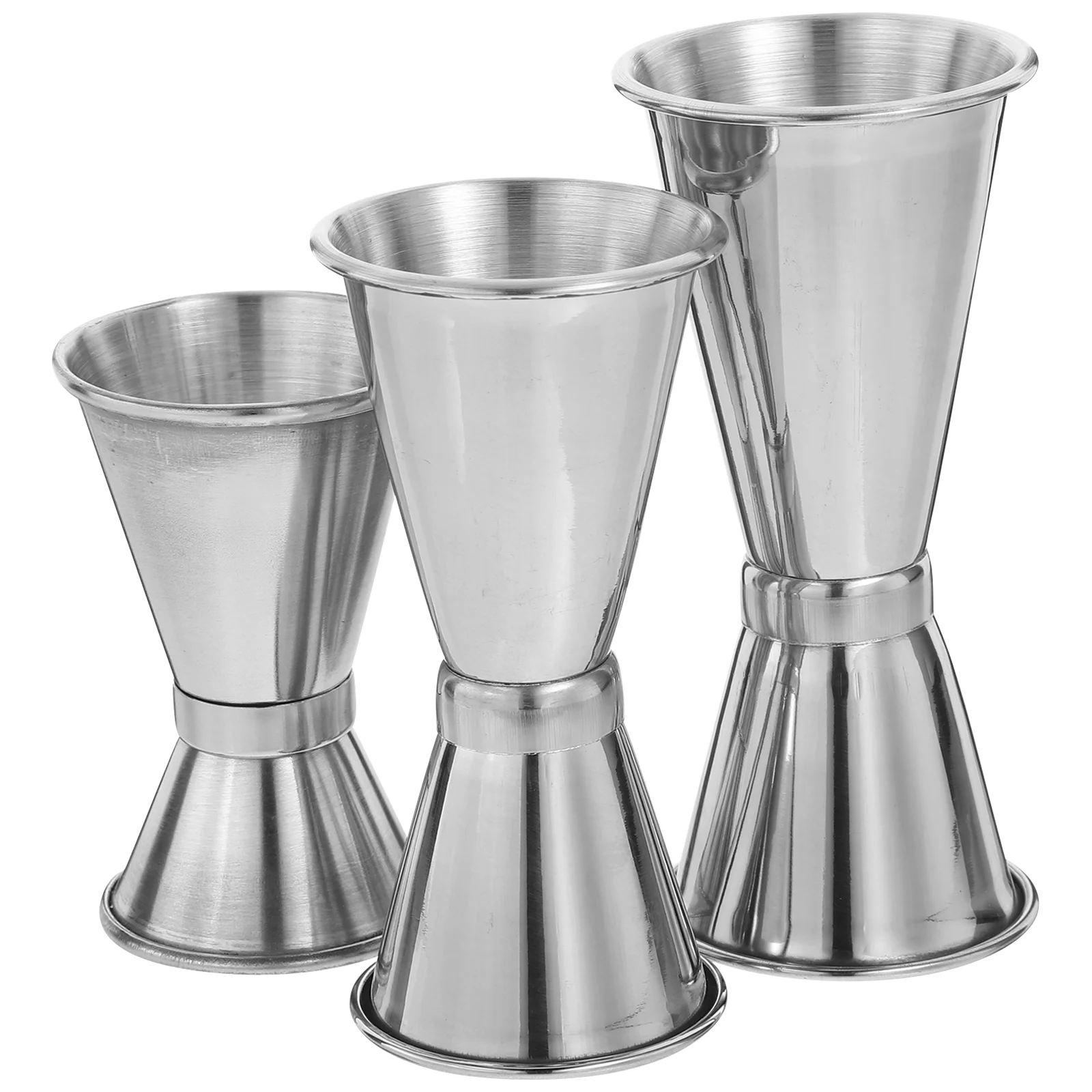 

3 Pcs Stainless Steel Cocktail Measuring Jigger Cup Set 15 27cc 22 35cc 30 40cc Double Bar Tools Bartending Shot Measure