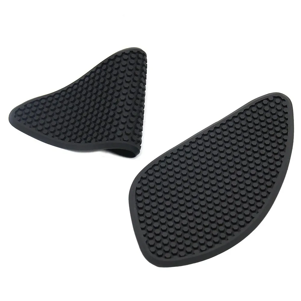 2PCS Anti Slip Motorcycle Tank Pad Left & Right Universal Fuel Tank Pad Adhesive Backing Gas Tank Protector Motorcycle Riders