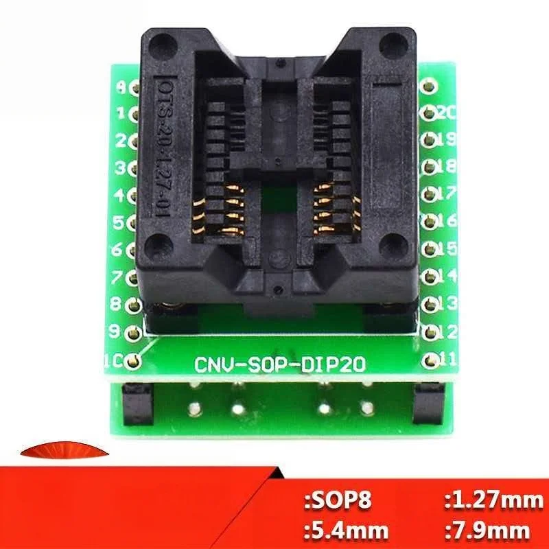 SOP8-1.27-5.4x5.4 Chip Test Stand with 7.9mm Pin SOP8 Burn Test Fixture