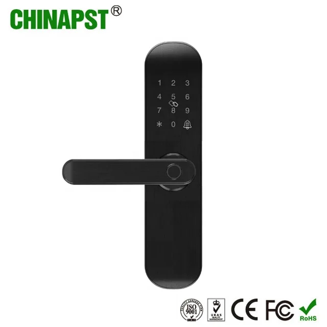 Tuyaアプリ対応 WiFiスマートドアロック 生体認証ロック 指紋認証ドアロック ハンドル デジタルキーレスロック