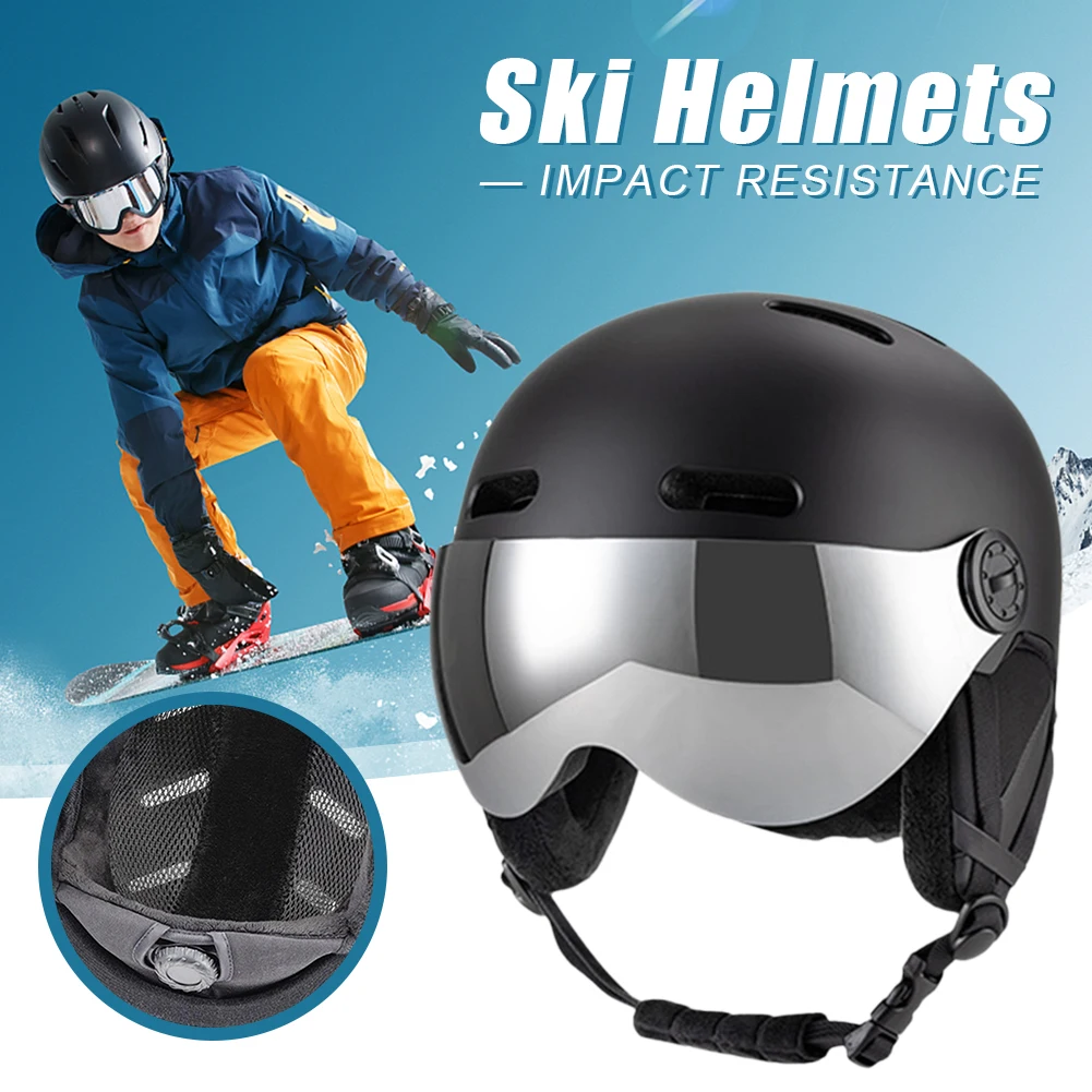 

Skiing Helmet Goggles Integrally-Molded PC+EPS Outdoor Snow Sports Helmet Professional Snowboard Skateboard Helmet For Wen Women