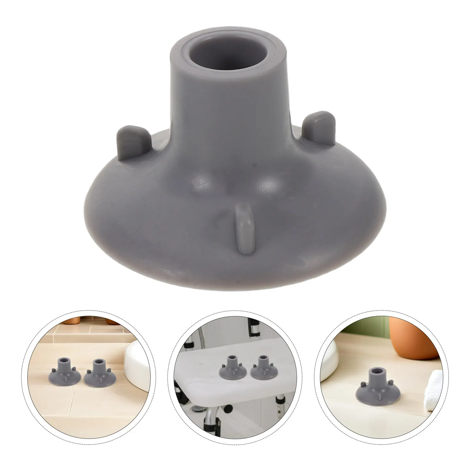 

4Pcs Anti-Slip Rubber Feet for Shower Stool 24Mm Inner Diameter Suction Cup Chair Legs Caps Replacement Bath Bench Commode Seat