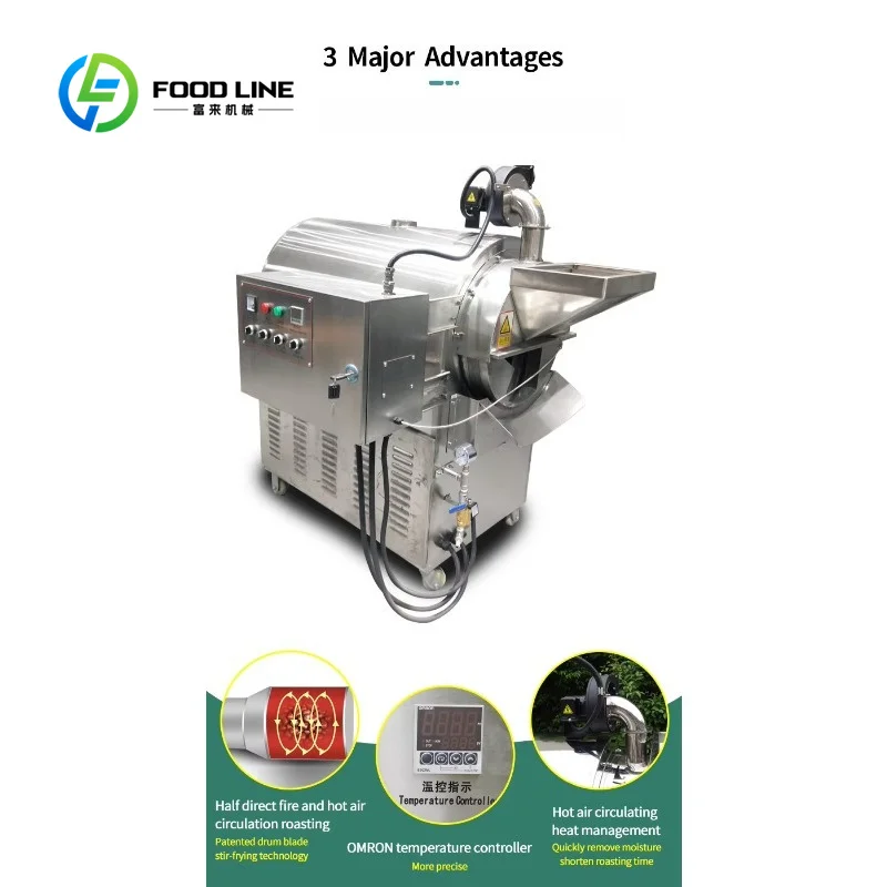 Custom Rotary Tumble Baking Machine Square Drum Design for Even Roasting Bulk Orders Contact Us For Best Deal