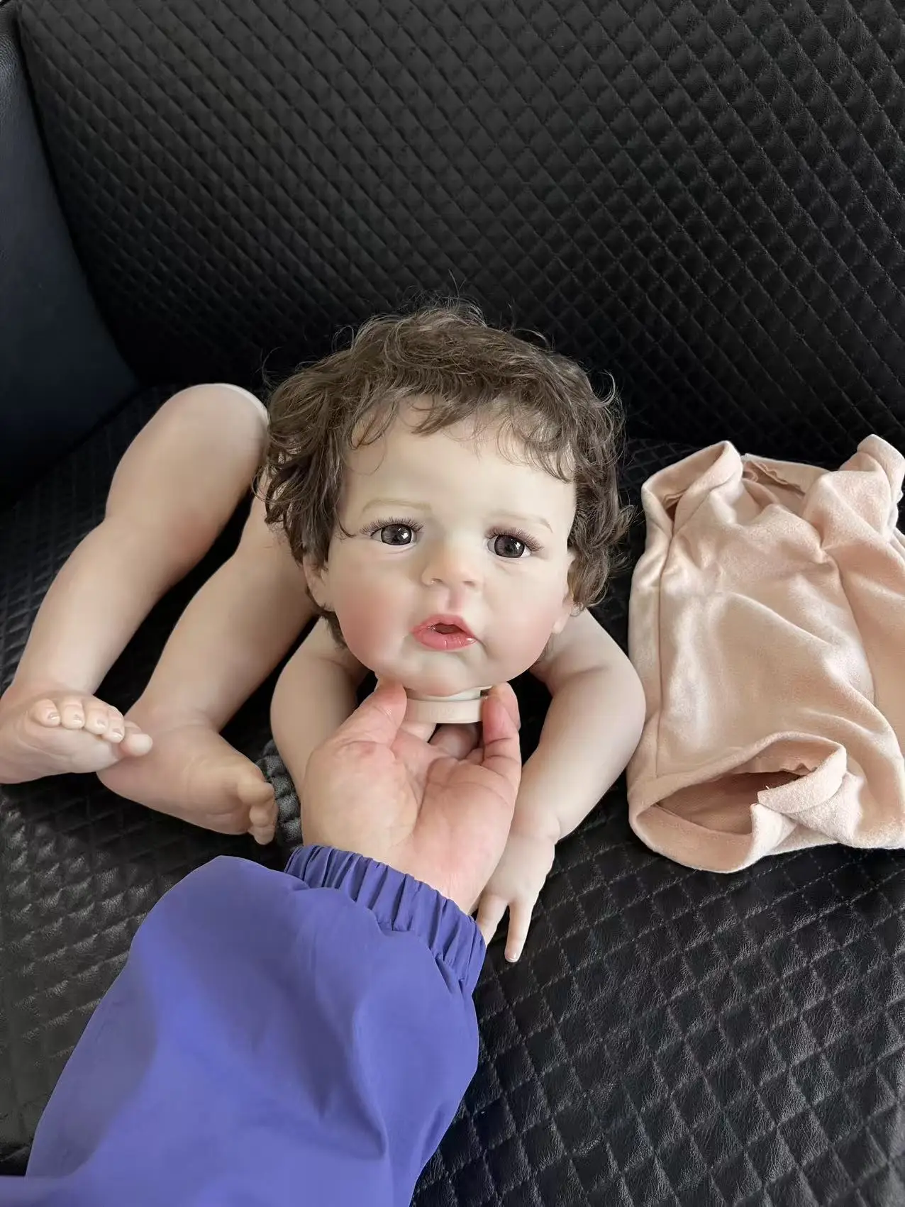 

24-дюймовый комплект куклы реборн Sandie DIY, детали куклы, ручная роспись, 3D-кожа с видимыми венами, комплект Bebe Reborn