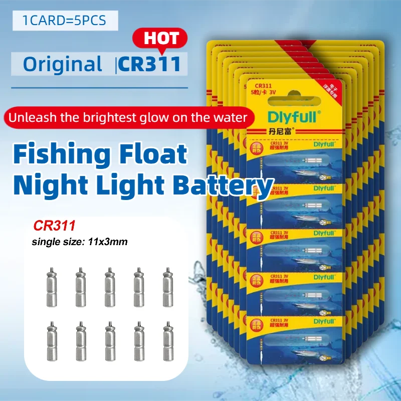 

Wholesale Price CR311 Battery 1.5V, 6-Packs for Luminous Fishing Float Night Fishing Electronic Floats Battery SR311 LR311