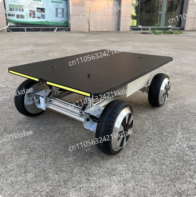 

4WD Metal Platform Vehicle Flat Electric Remote Control Car Chassis Wheeled Large Load Independent Steering