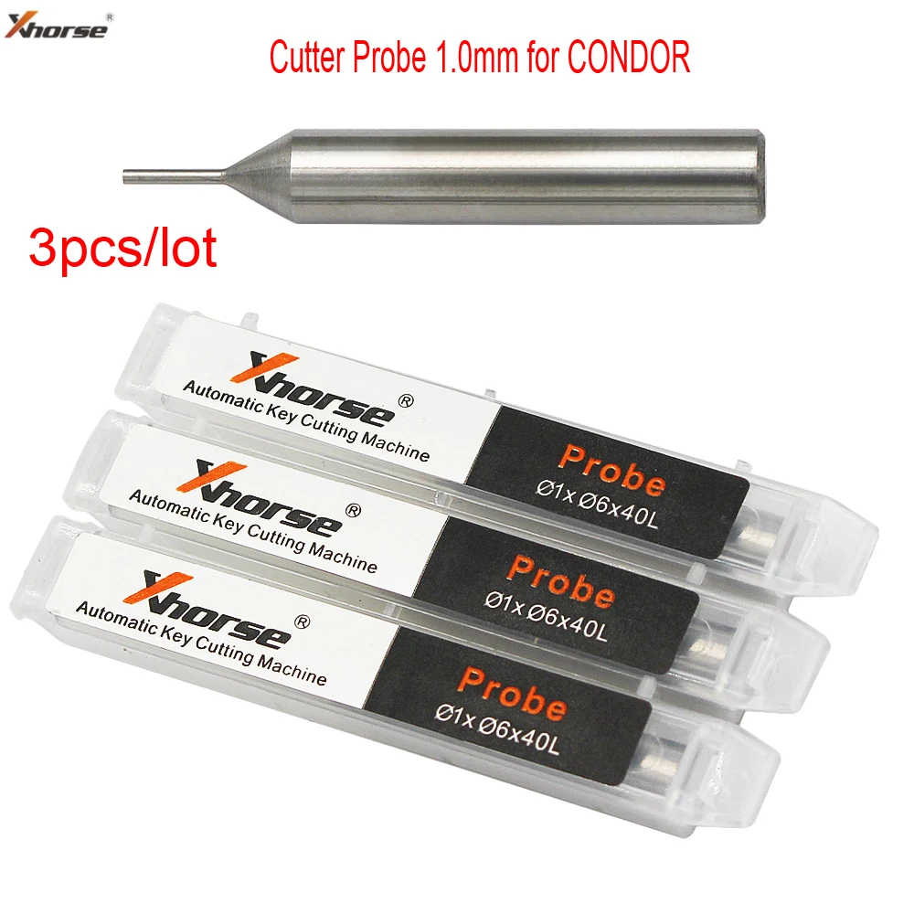 3pcs/lot , 1.0mm Cutter Probe for Xhorse CONDOR XC MINI Plus Dolphin XP-005 Dolphin XP-007 Key Cutting Machine