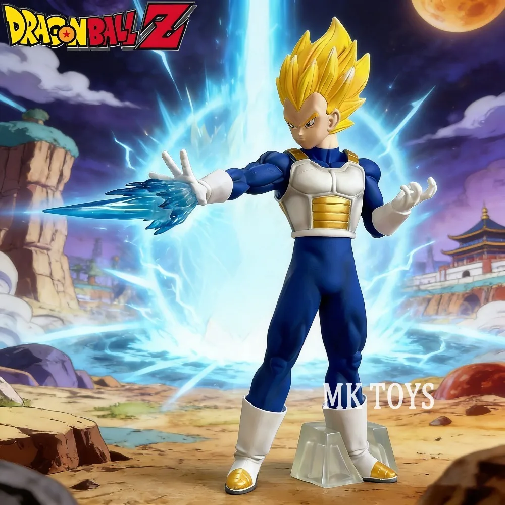 

26cm/10.24in Anime Dragon Ball Z Figure Emit Waves Vegeta Action Figures Pvc Collection Model Toys for Children Gifts