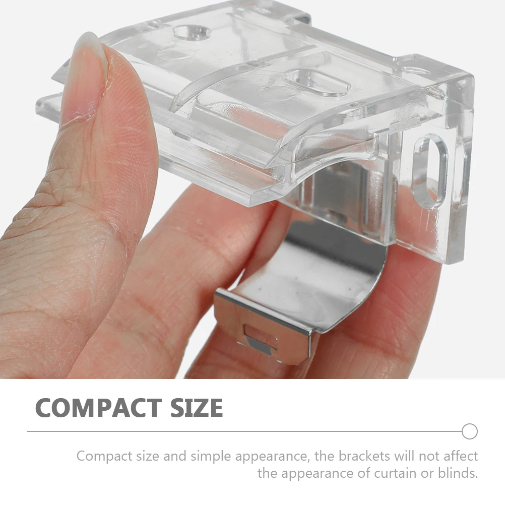 

8pcs Metal Mini Blind Brackets Replacement Cordless Shade Hold Down Window Accessories Compact Design For Home Decoration