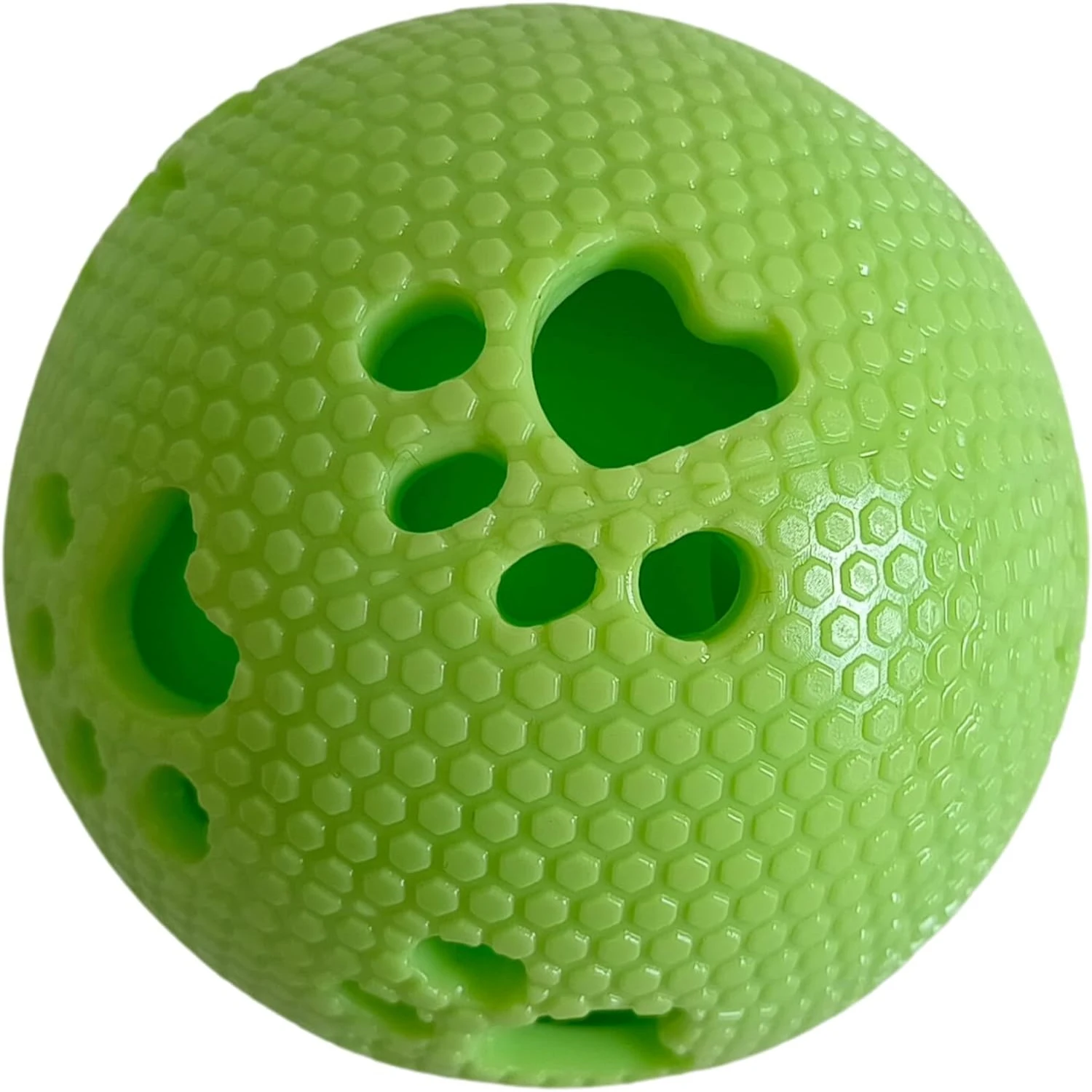 Durable and strong green chew toy for aggressive chewers - Promotes effective teeth cleaning with powerful, crisp sound - Perfec