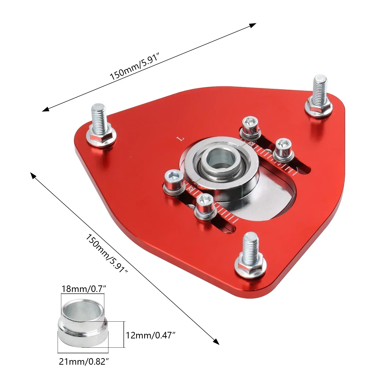 

Регулируемая передняя пластина развала Coilover, верхние крепления, разъемные пластины для Subaru Impreza WRX STI 04 GDA GDB 02-07