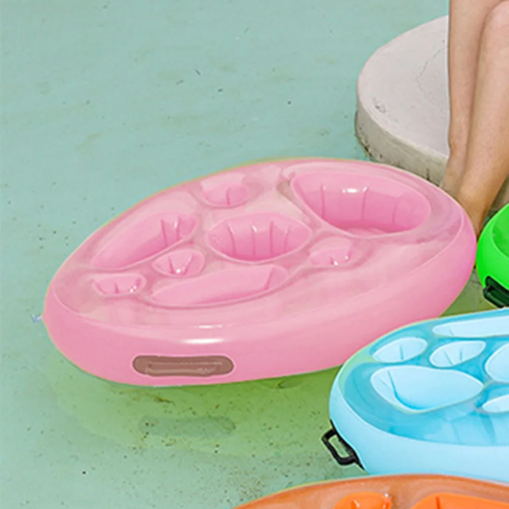 70*50*10CM Floating Drink Holder 9 Compartments Storage Buoyancy Support Ergonomic Carry Handles Heavy-duty PVC