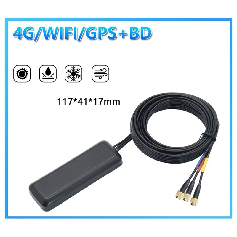 4G+GPS+Wifi Tri-Band Antenna Filter Outdoor Car Mobile Bluetooth Signal Booste Vehicle Satellite Navigation Enhancer