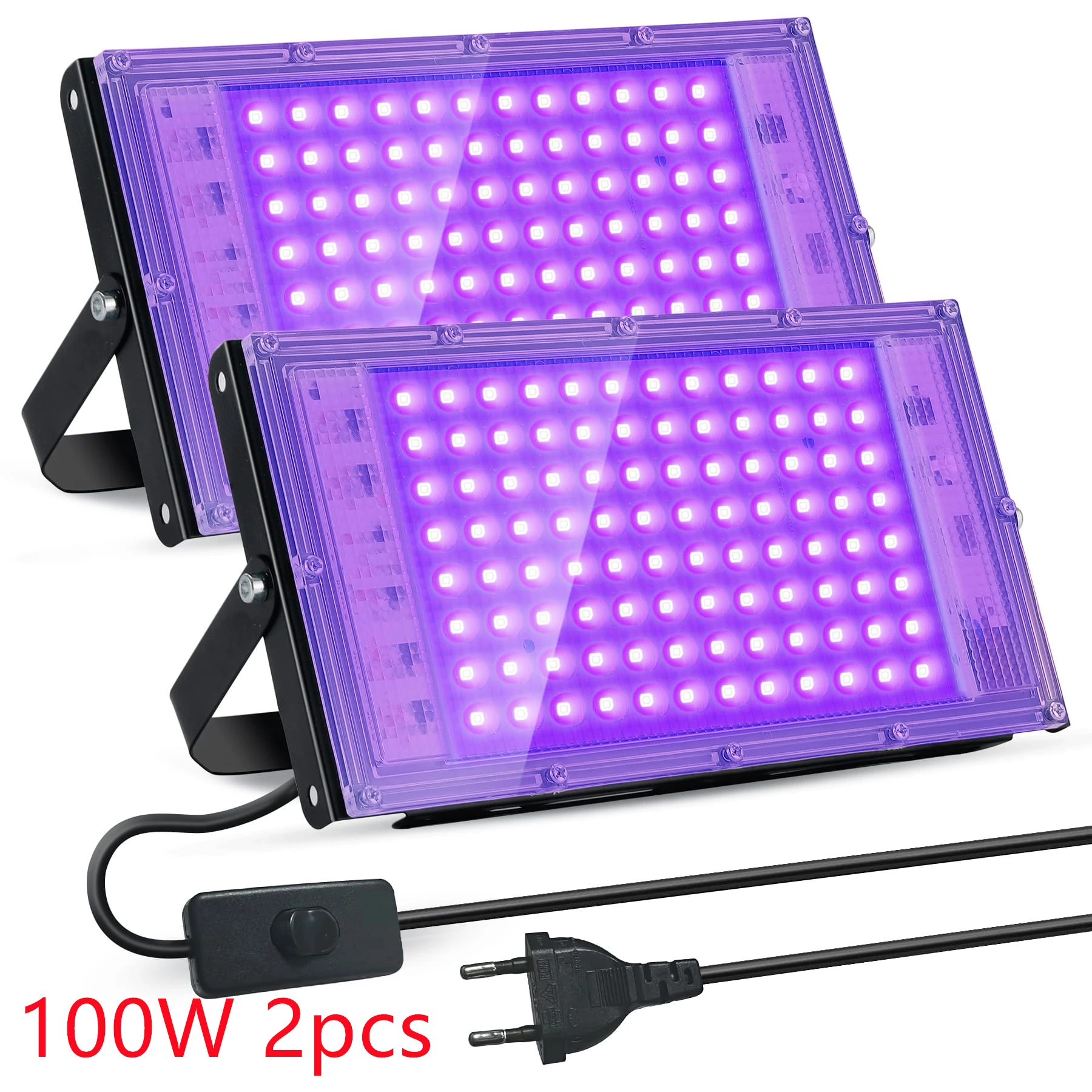UV Zwart Licht 50W 100W 150W outdoor LED-schijnwerper Zwart Licht LED Spotlight 395nm Lamp voor Disco Glow Party Stage licht