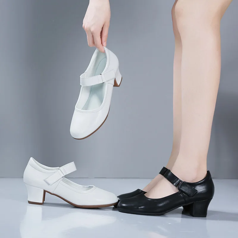 

Modern Dance Shoes Dance Shoes That Are Not Tiring Lightweight And Light Square Dance Shoes Women's Leather Shoes