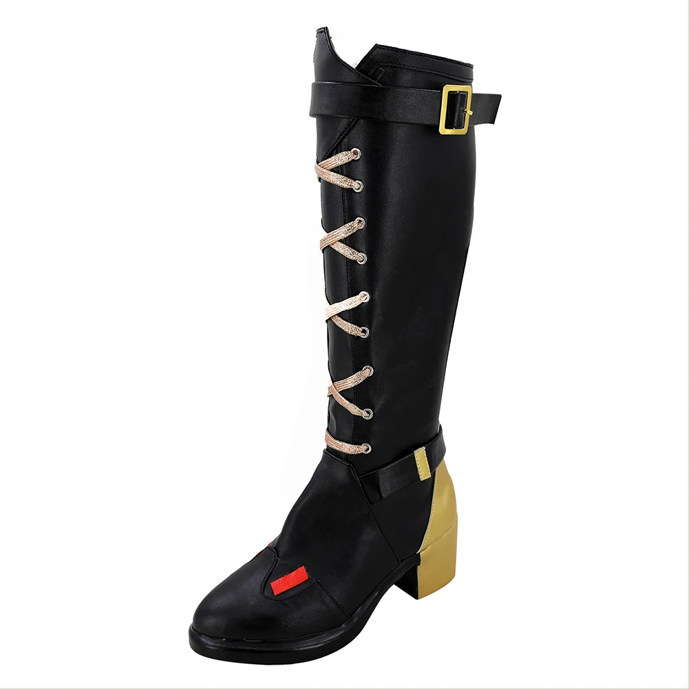 OW Ashe Cosplay Chaussures Bottes, Costumes d'Halloween, Accessoire, Sur Mesure