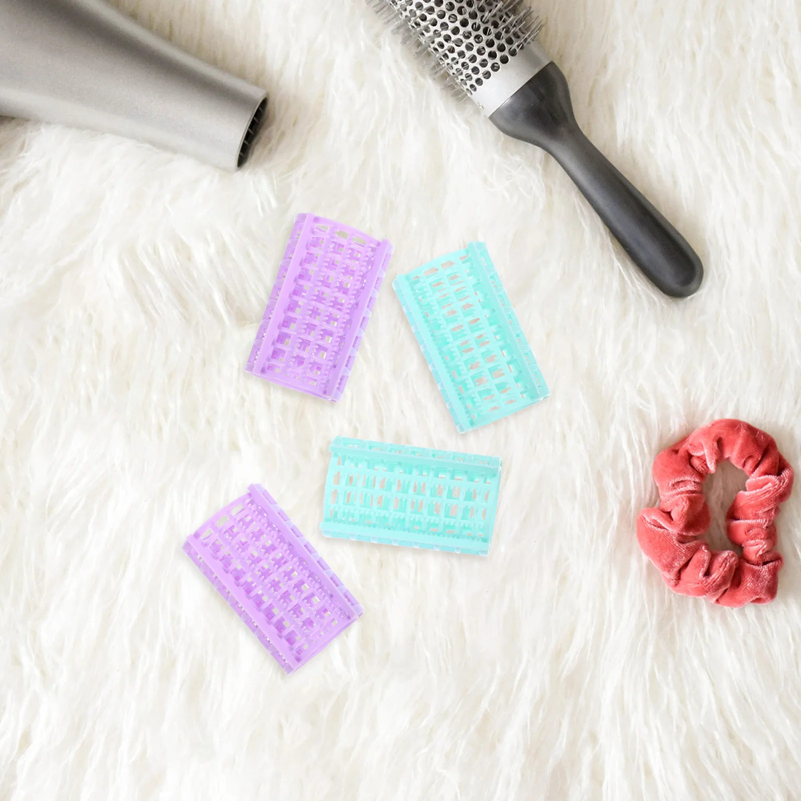 

Набор бигуди, 12 шт., разные цвета, прочные складные ролики, простые в использовании для всех типов волос, набор инструментов для завивки волос