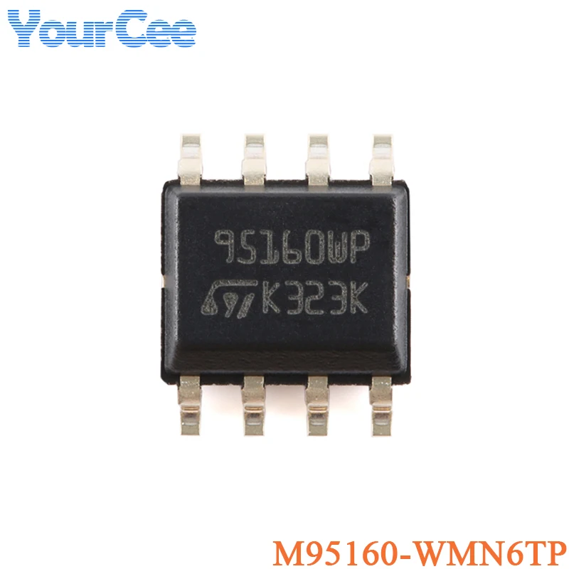 5 pz M95512 M95256 M95128 M95640 M95320 M95160 M95080 WMN6TP SOP-8 512Kbit 256Kbit 3SPI bus EEPROM chip con cloc ad alta velocità