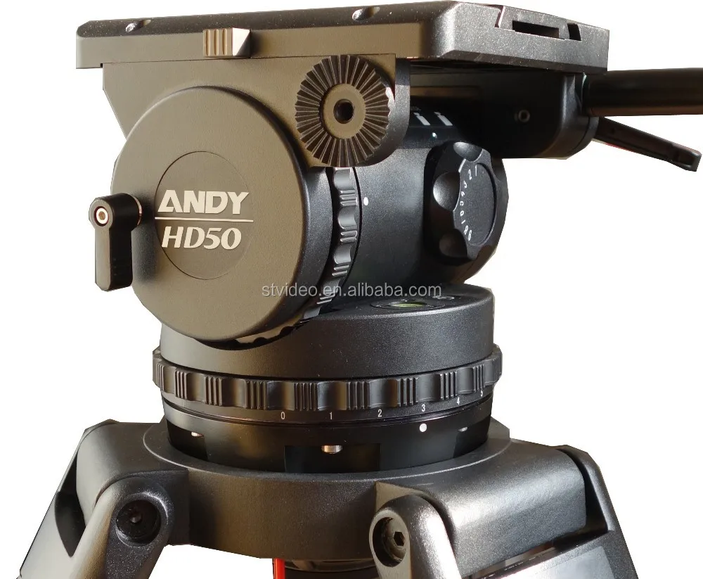 Professional Tripod Kit with Hydraulic Head, Load Range: 60kg/65kg/90kg/Material: Aluminum Alloy&Carbon Fiber Optional