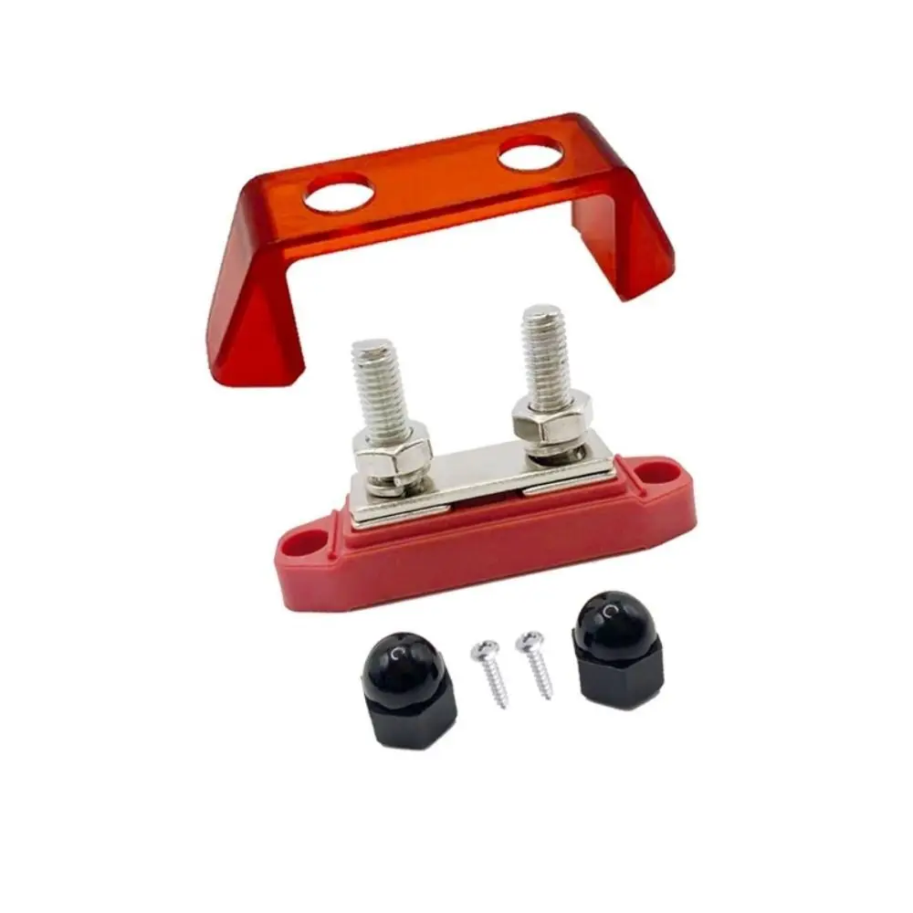 M8/M10 Power Distribution Block Nickel Plated Copper Stainless Steel Power Terminal Block High Current 12V-48V