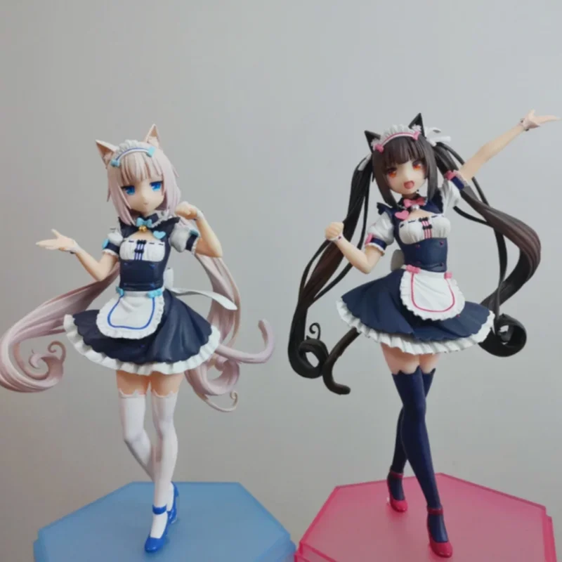 

The Cute Cat Girl Is Coming! Stocking Girl Chocolate Vanilla Anime Doll Model 20cm Toy Collection Doll