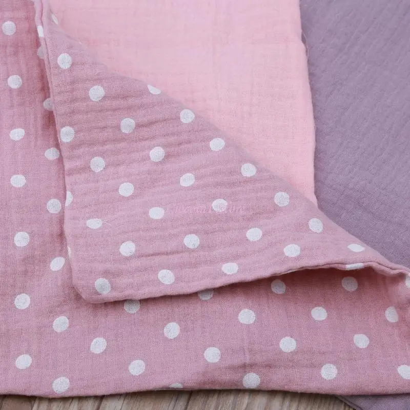 Y1UB 5x ملابس تجشؤ الأطفال 2 طبقة مناديل الشاش منديل وشاح مناديل اللعاب #3