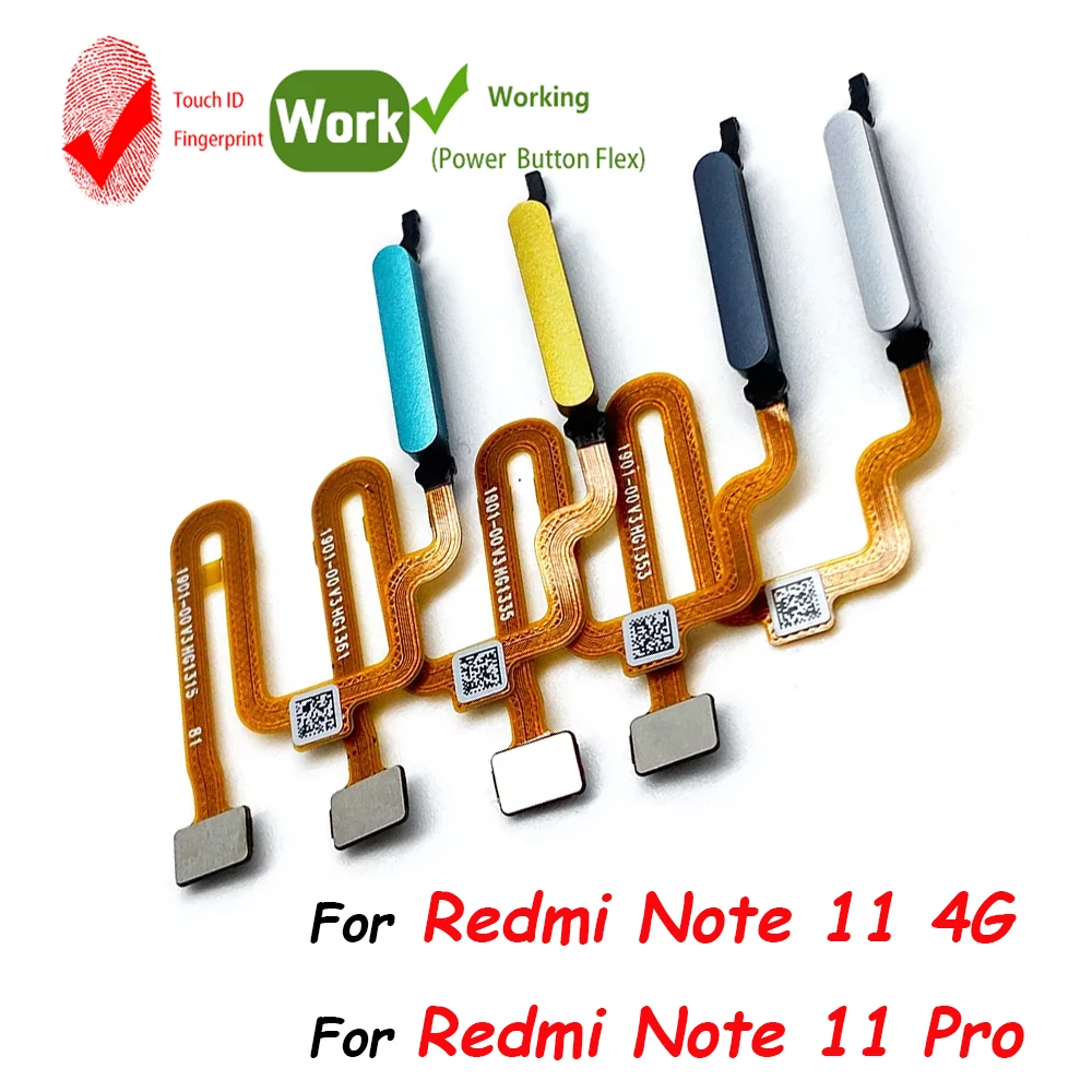 Image of Neu Für Xiaomi Redmi Hinweis 11 Pro 5G/Note 11 4G/11 Pro Plus Fingerprint Sensor Hause zurückkehr Schlüssel Menü Taste Flex Band Kabel