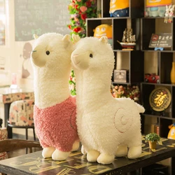 Muñecos de peluche Kawaii de 28CM para niños y niñas, peluches suaves de animales de moda, almohadas de Alpaca encantadoras, regalo de cumpleaños y Navidad