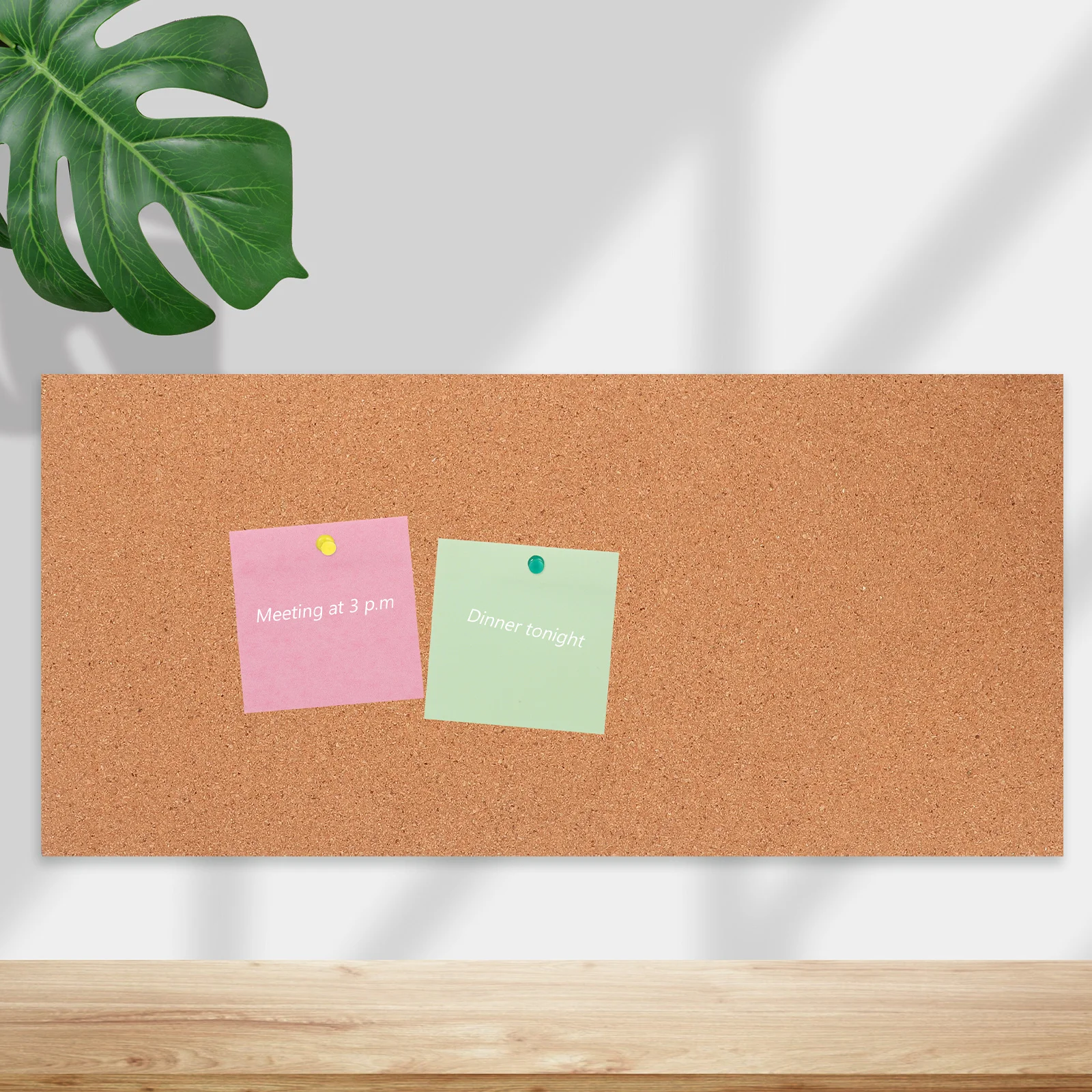 접착식 코르크 보드 가벼운 블랭크 소형 게시판 사무실 메모 사진 보드 벽 공지 게시판 대형 코르크 보드