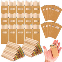36/12pcs 8.8CM Mini Colored Pencil in Kraft Box Kawaii Kids Children Draw Pen Cute Wooden Colored Pencil for School Party Gift