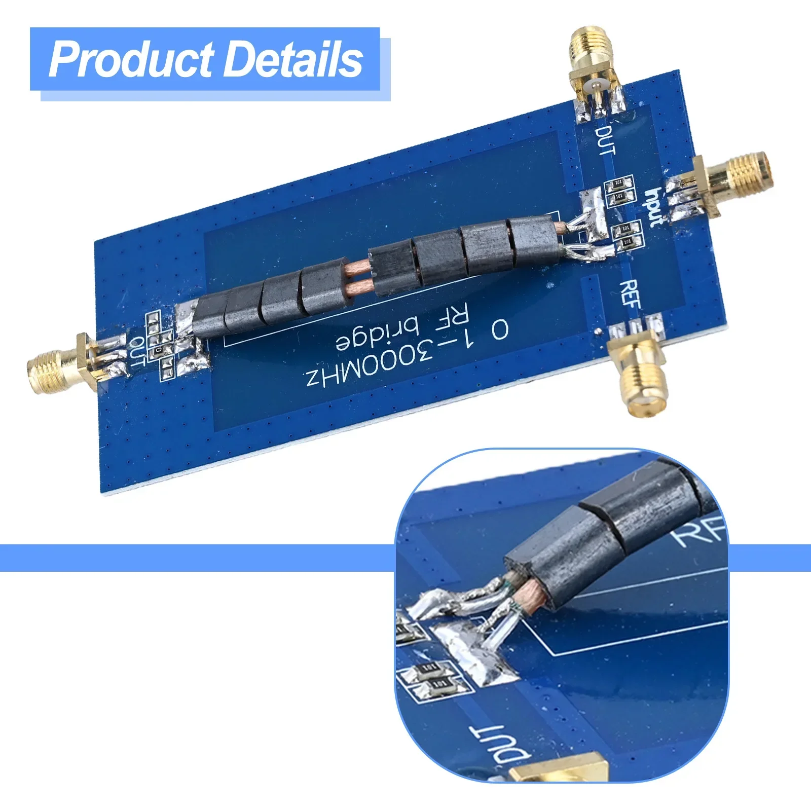 Imagem -05 - Swr Reflexão Reflectiva Ponte 0.13000mhz Analisador Aéreo Vhf Uhf Vswr Return Loss Pcb Circuit Board Sma rf