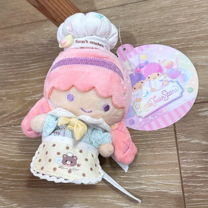 سانريو LittleTwinStars أفخم دمية المدرسية قلادة الكرتون LalaKiki الخيال فتاة هدية عيد ميلاد زوجين المفاتيح الديكور هدية