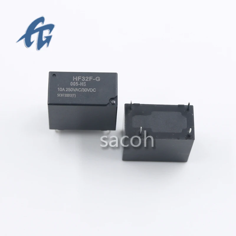 New Original 10Pcs HF32F-G-005-HS 10A 4-pin Relay Integrated Circuit Good Quality