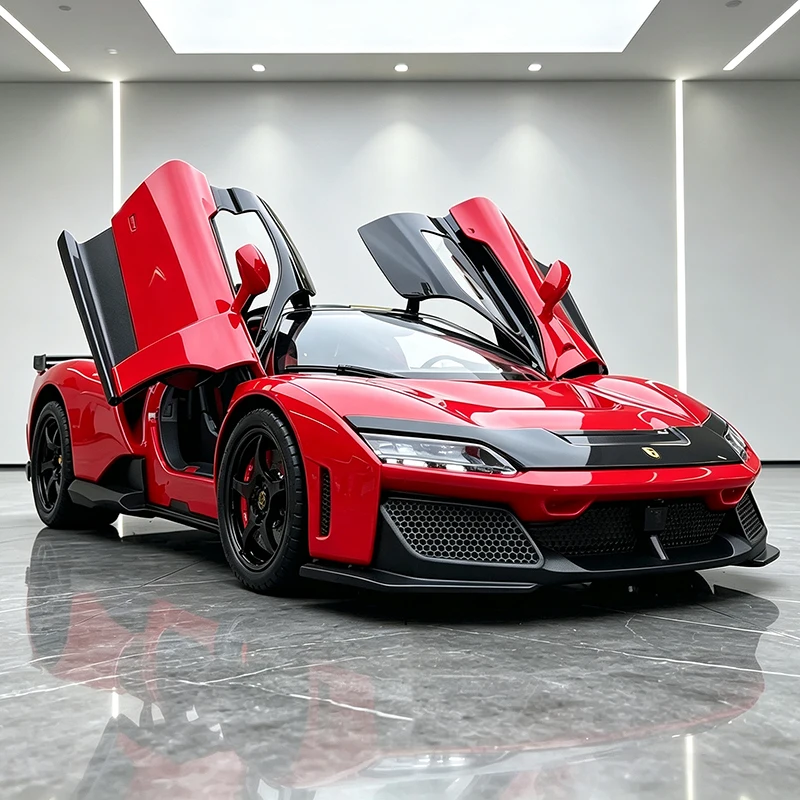NEU 1:24 F80 Supercar Legierungsautomodell mit Ton und Licht, Rückzieh-Automodell, Sammlerstück, Geburtstagsgeschenk