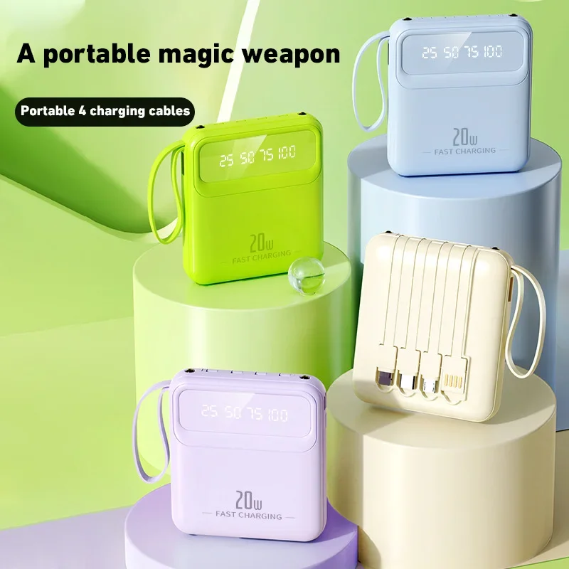 Xiaomi 20000mAh Outdoor Portable Powerbank Fast Charging PD20W Power Bank Battery Charger For iPhone Samsung Huawei 2024 New