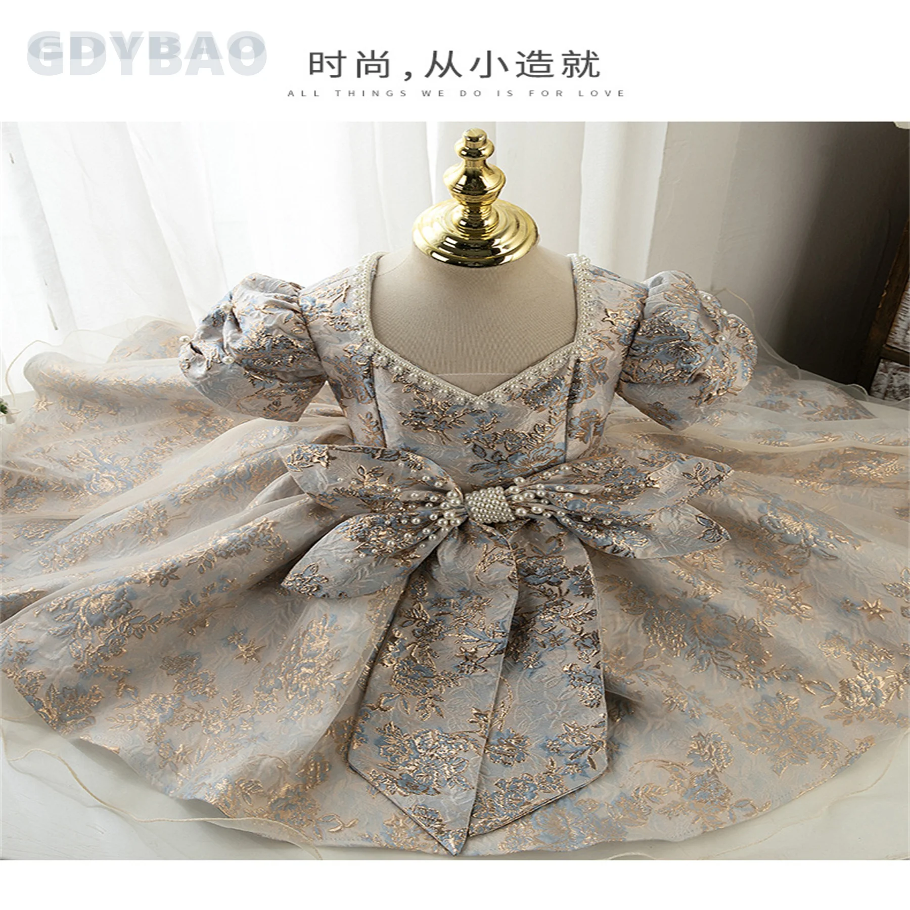 Robes de soirée d'hiver pour filles avec paillettes, robe de Rh, tutu d'anniversaire pour bébé fille, quelle que soit la mini robe à fleurs