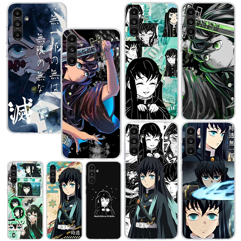 Demon Slayer Tokitou Muichirou Phone Case For Samsung Galaxy A15 A25 A35 A55 A14 A24 A34 A54 A13 A23 A33 A53 A12 A22 A32 A52 A05