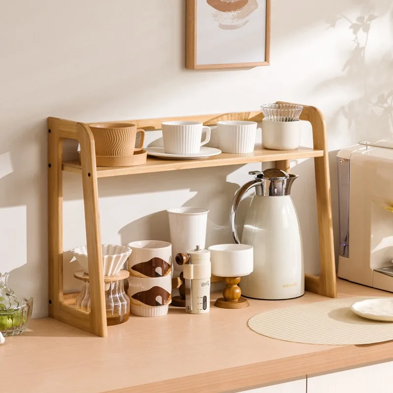 New Kitchen Shelf Countertop Multi-functional Electrical Storage Rack Multi-layer Cup Holder Household Storage Rack Plate Rack