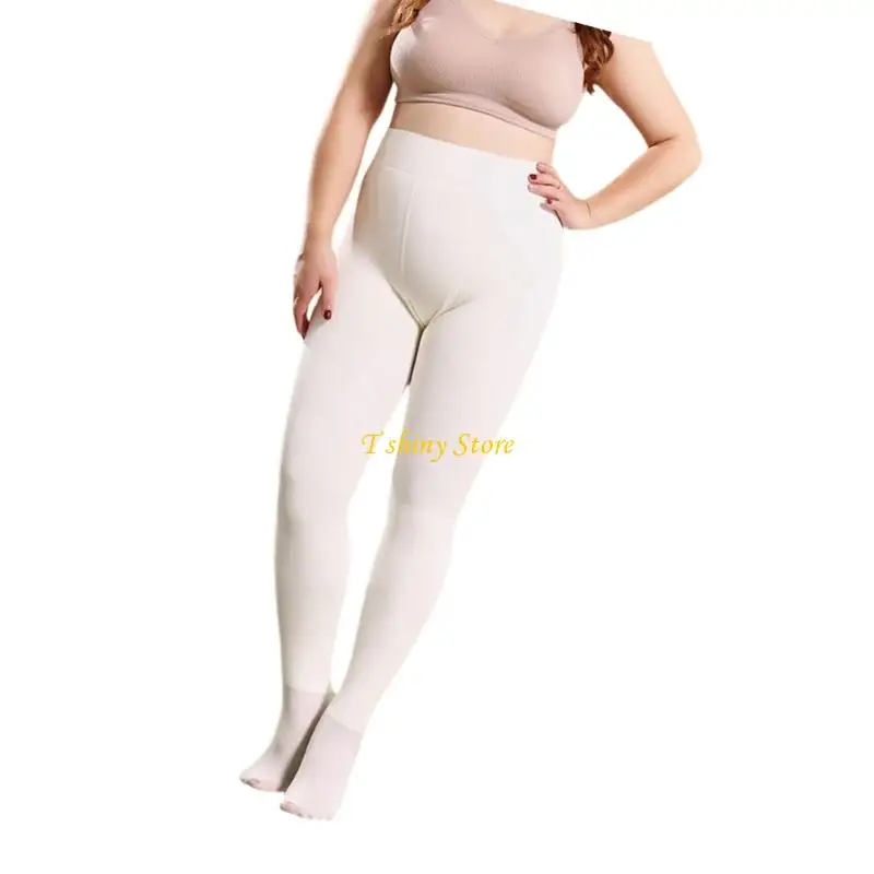 N58F Women's Winter Thermal Leggings Thermal Pantyhose Offering Fleece Lined Warmth Durability Active