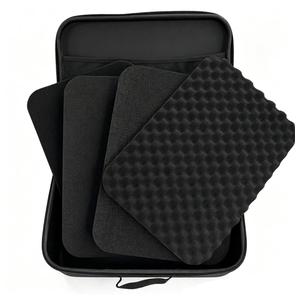 DIY Foam Hard Carry Case Storage Box With DIY Sponge Travel Zipper Bag For Outdoor Tool Accessories Shockproof Camera Bag