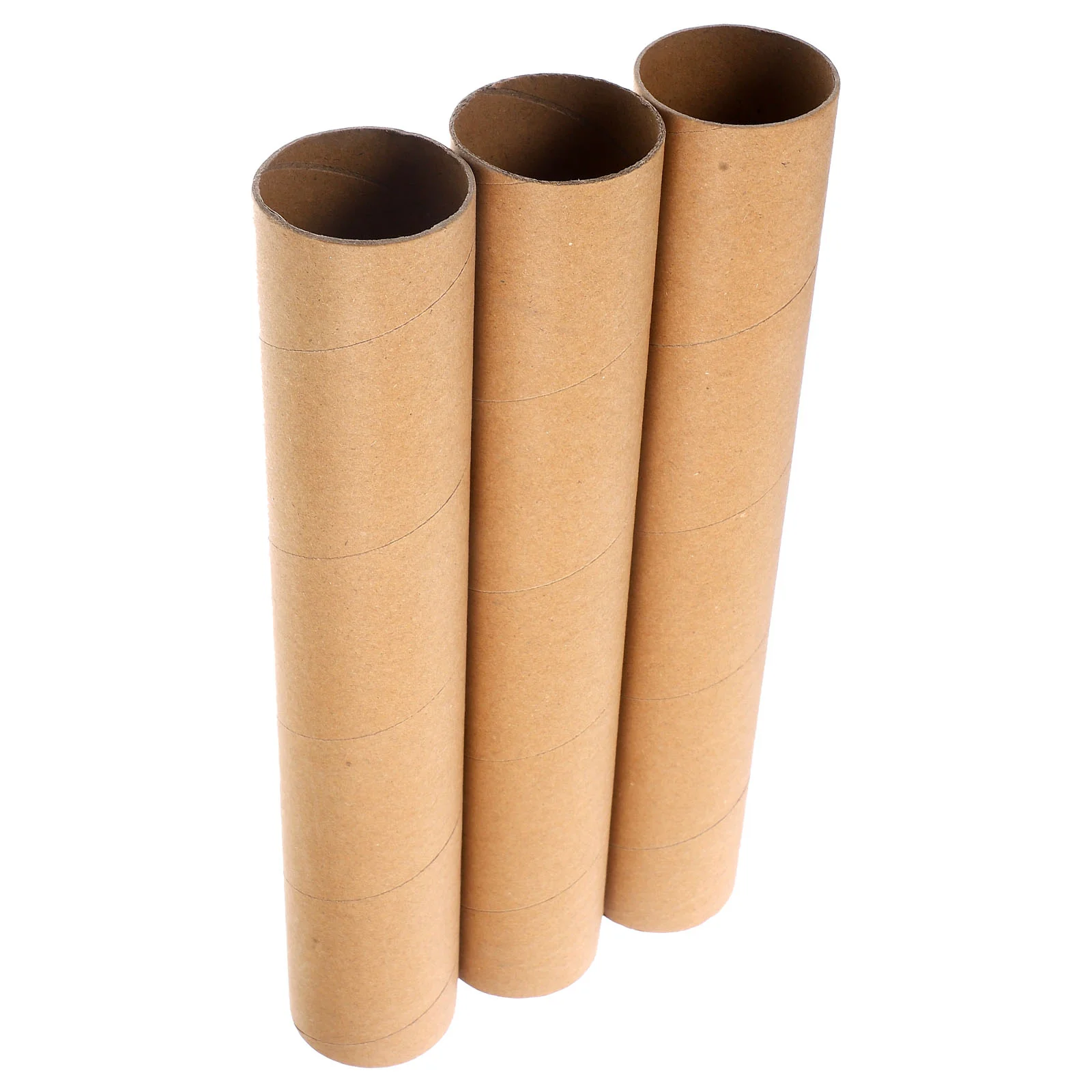 

3 Pcs Paper Tube Crafting Cylinder White Embryo Poster Storage for Crafts Fishing Pole Making