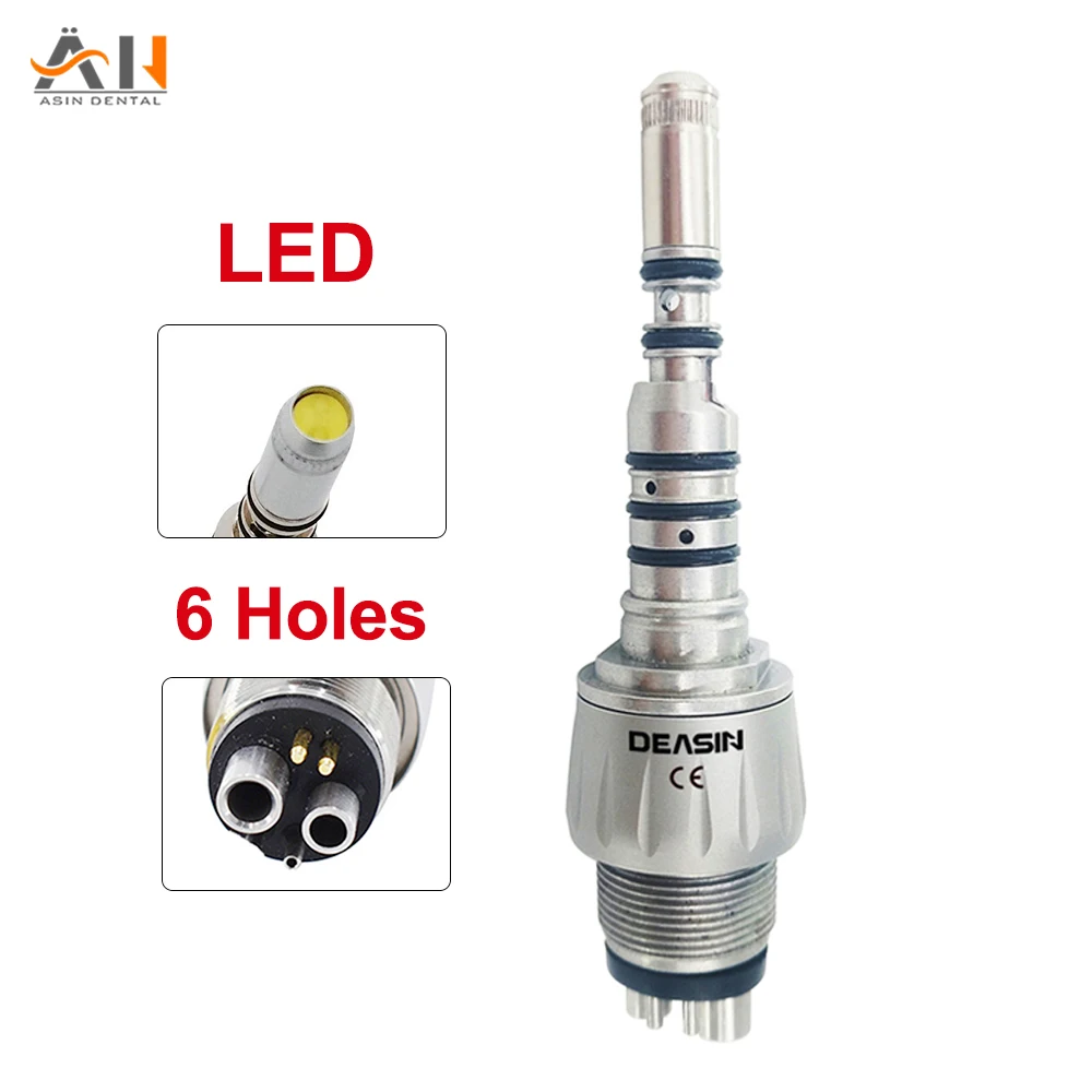 

For Kavo Multiflex Fiber optic handpiece 460 LED Coupler 6 holes Quick Coupling Coupler Adaptor Dental Tools