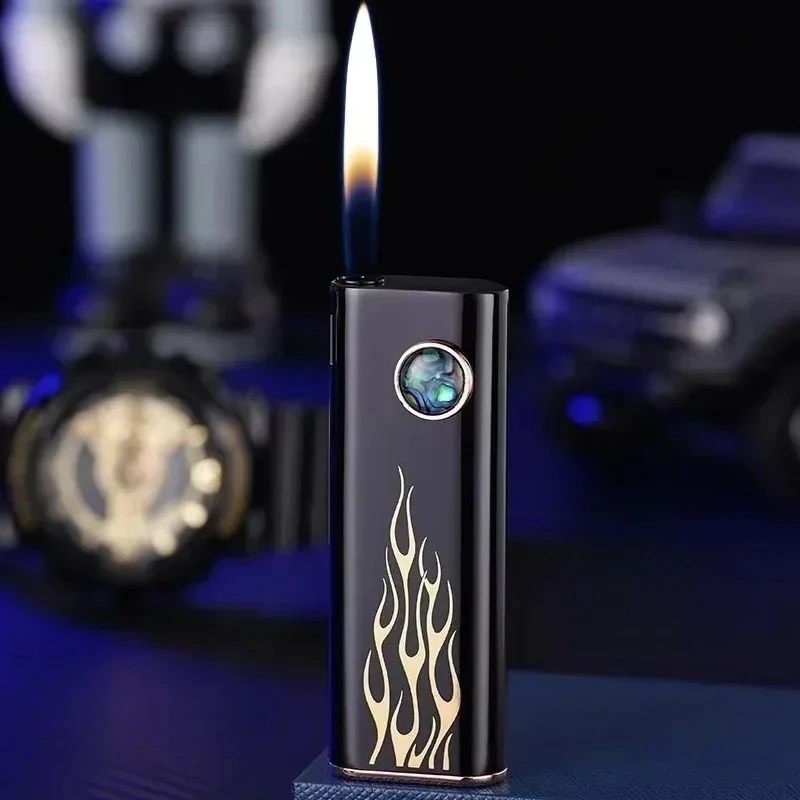 ولاعة لهب مفتوحة متعددة الوظائف من Cat Eye Home، تصميم صامت محمول، إكسسوارات ولاعة سجائر عصرية للرجال #6