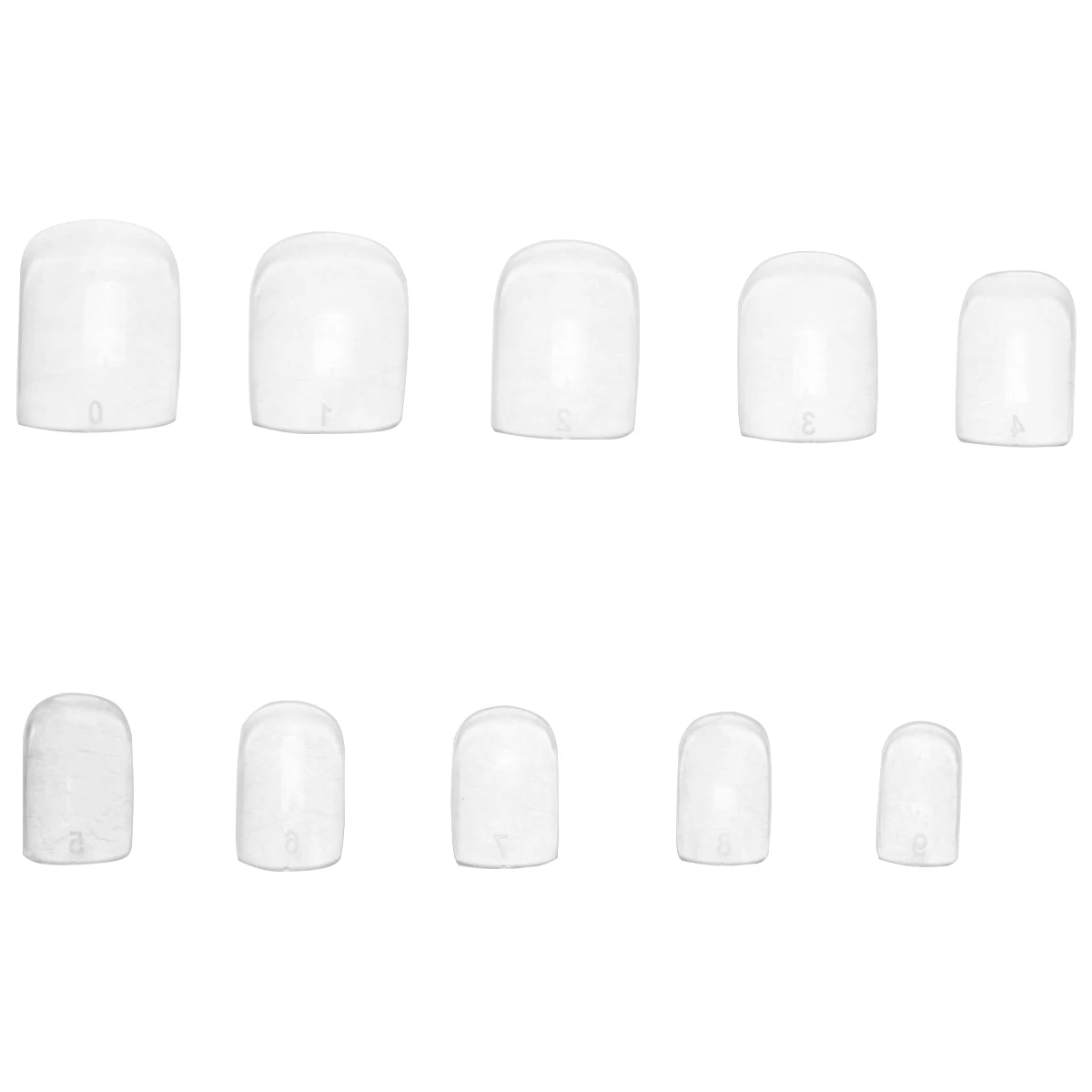 

600pcs Fake Nail Tips Transparent Decals Stickers DIY Manicure Stickers Manicure Supplies For Party Events Gifts
