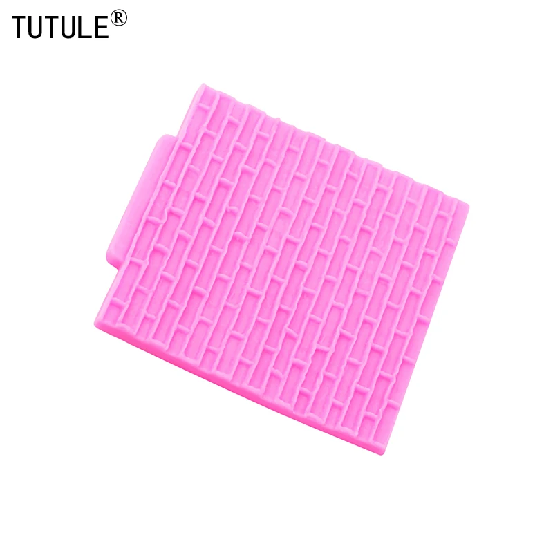 Castle brick texture lattice mat fondant cake decoration silicone mold Brick Embossed DIY shaker epoxy Flexible Polymer ClayMold